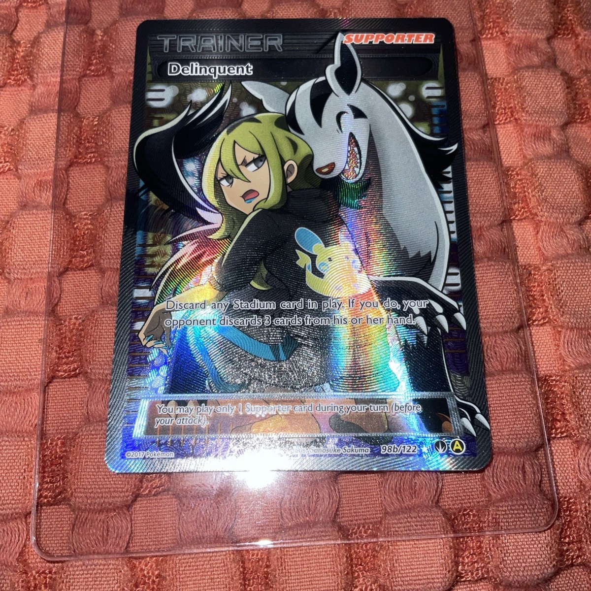 Delinquent - 98b/122 - ALT ART Full Art - XY Break Point - Pokemon