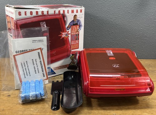 George Forman Grilling Machine with Bun Warmer Red 2004 #GR1WBRR (Tested Works) - Picture 3 of 12