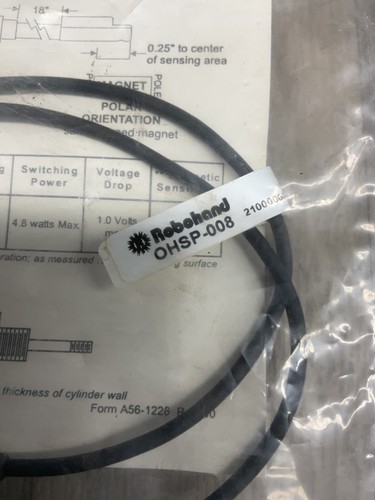 NEW ROBOHAND OHSP-008 SOLID STATE SENSOR #4023F149SI - Picture 2 of 3