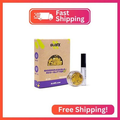 Gold Biodegradable Glitter Makeup | Plant Based, Eco Friendly, Hair Glitter, Fac