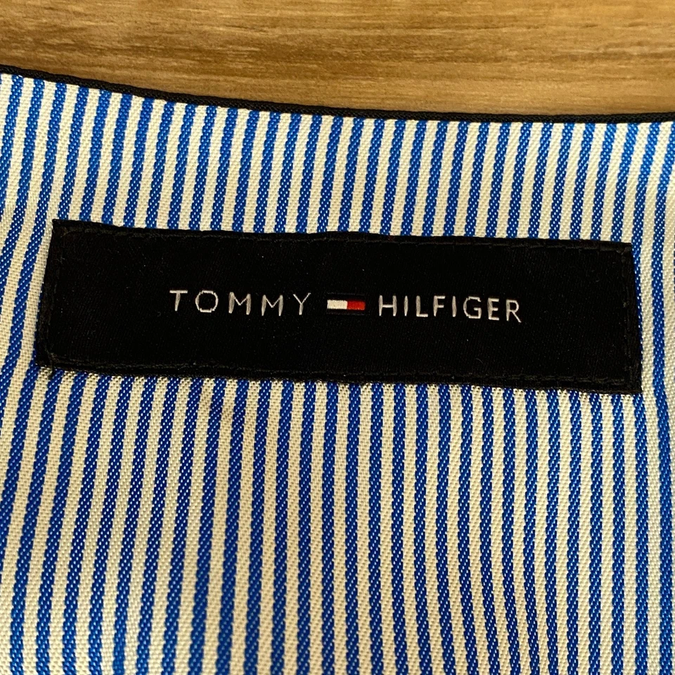 Tommy Hilfiger Waistcoat Mens Small Navy Blue Worsted Wool Vest Lined - Image 3 of 4