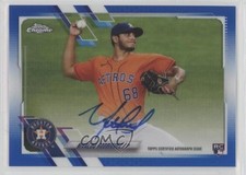 2021 Topps Chrome Rookie Blue Refractor /150 Nivaldo Rodriguez #RA-NR Auto 0n3c