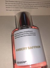 Dossier Ambery Saffron Vegan Perfume Fragrance Parfum Spray 1.7 oz