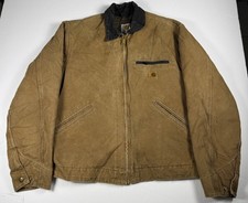 Carhartt Detroit Jacket Blanket Lined Mens Medium J97 CML Camel Brown
