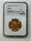 2008 1/2 oz American Gold Eagle MS-69 NGC