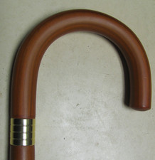 Drewno - orzech (rzeźbiony wzór) Modna trzcina cut-to-fit (nowa)