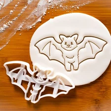 Flying Bat Cookie Cutter - Halloween vampire gothic wildlife nature baby shower