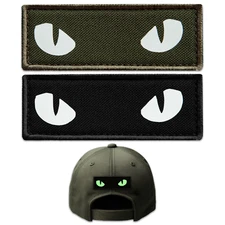 2-Piece Cat Eyes - Glow in The Dark - Morale Patches Tactical Patch Military