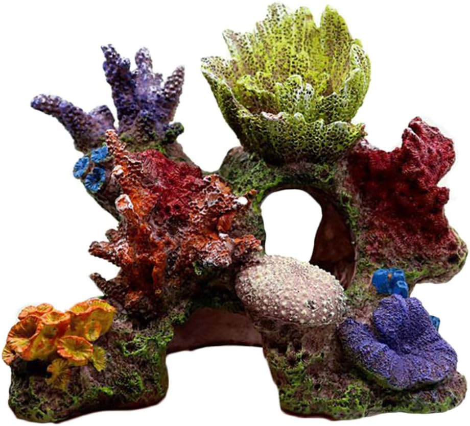 Ornamento Acquario Montagna Rocciosa | Design Robusto in Resina