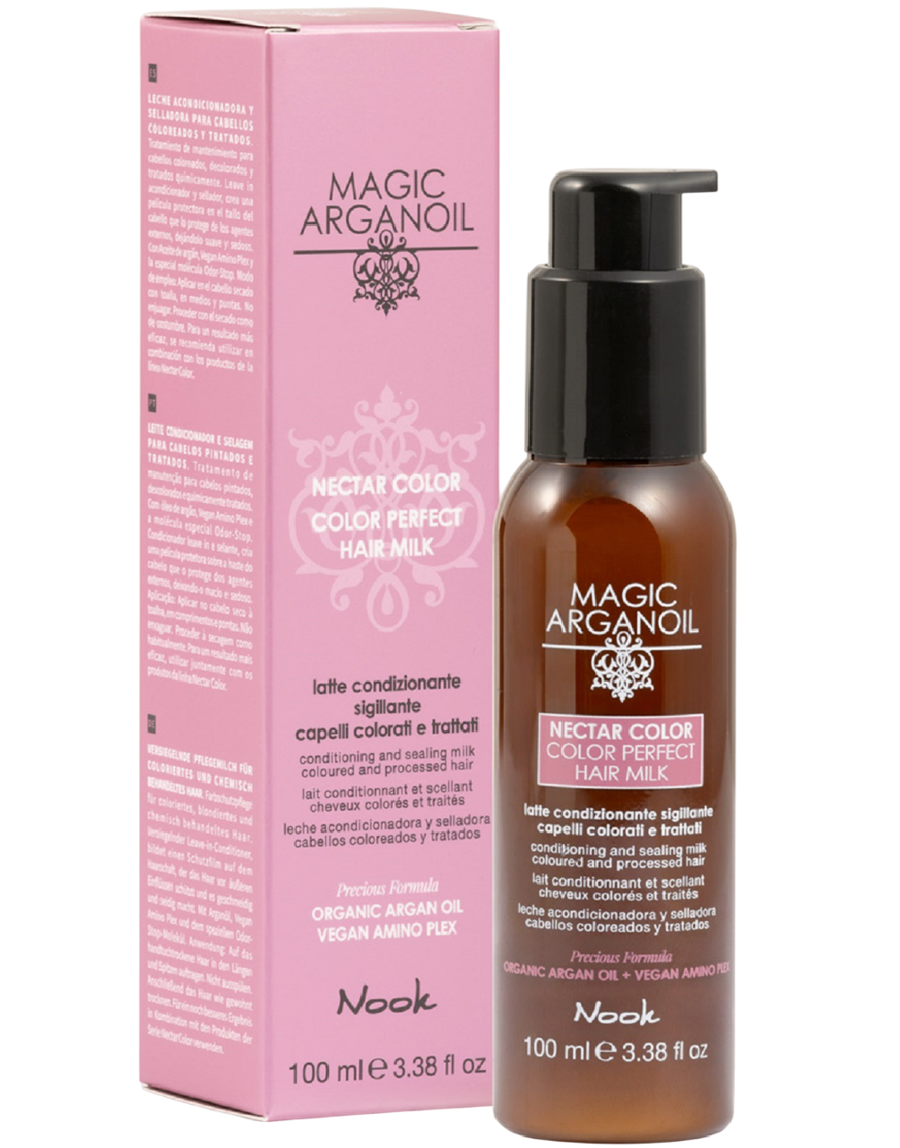 NOOK ARGAN OIL NECTAR COLOR PERFECT HAIR MILK LEAVE-IN 100ML CAPELLI COLORATI