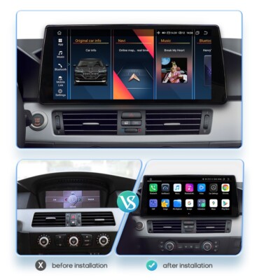 10.25'' For BMW 5er E60 E61 09-10 Android 14 Car Stereo GPS CarPlay Radio 8+128GB
