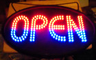 New 13" x 21" Multifunction Led Open Store Sign By Green Light Innovations