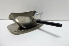 LETANG REMY FRANCE 18/10 INOX STAINLESS STEEL GRAY BOAT JUG EBONISED HANDLE  