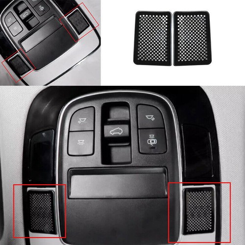For Hyundai Tucson 22-2024 Steel Black Front Reading Light Speaker Panel Trim 2X - Picture 1 of 6