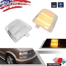 Clear Amber Corner Side Marker Signal Parking Lights for 95-05 Chevy Safari Van