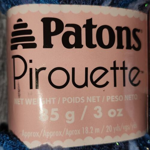 Pirueta Patons - Nueva - 5 madejas de hilo azul medianoche brillante 3 oz - Imagen 3 de 8