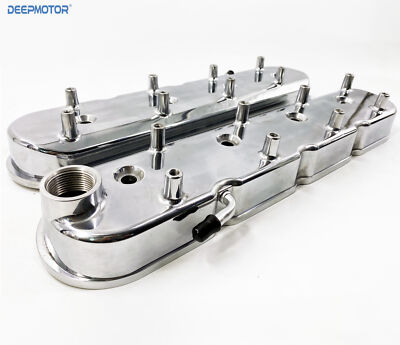 LS Cast Aluminum Tall Valve Covers for LS1 LS2 LS3 LS6 5.3 6.0 Polished