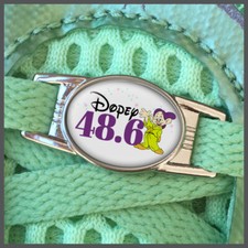 RunDisney Dopey Challenge 48.6 with Stardust Shoelace Shoe Charm or Zipper Pull