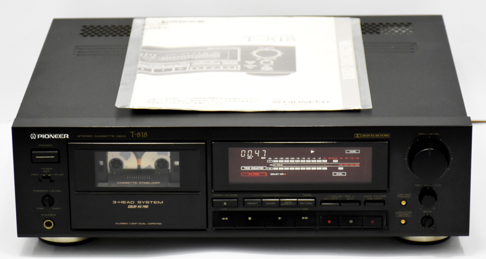 カセットレコーダー　カセットプレーヤー　3点セット　ジャンク □t1978 ジャンク☆Pioneer ☆ジャンク☆PIONEER T-818 パイオニア T