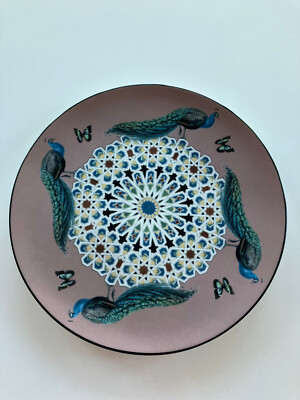 Speiseteller Costatinopoli Les Ottomans Pfau 28 cm Durchmesser