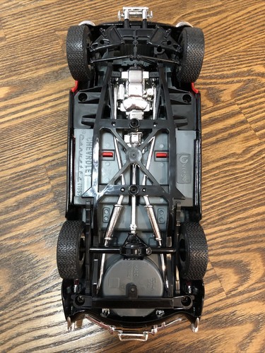 1992 Burago 1957 Corvette Convertible Black & Red 1/18 Die Cast Model W/ Box MNT - Picture 10 of 12