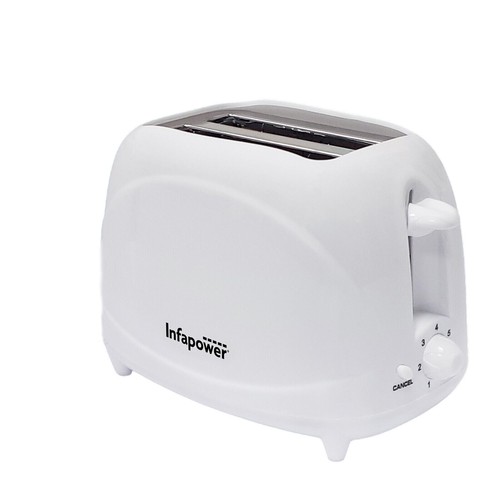 White 2 Slice Toaster Cool Touch 700W Electric Variable Browning Control Defrost - Picture 4 of 6