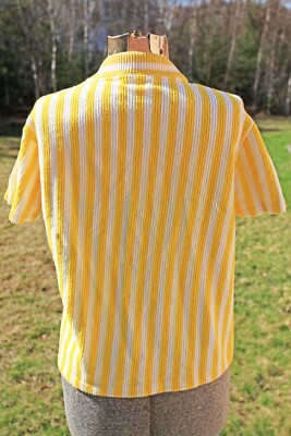 1960s White Stag Striped Knit V-Neck Shirt | eBay 