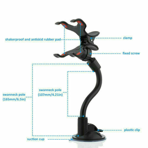 360° Mount Holder Car Windshield Stand For Mobile Cell Phone GPS iPhone Samsung - Picture 8 of 10