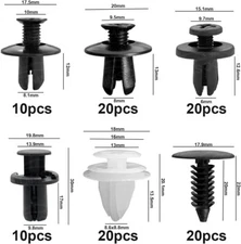 100PCS Clip Trim Auto Push Pin Rivet Bumper Panel Door Retainer Fastener Kit