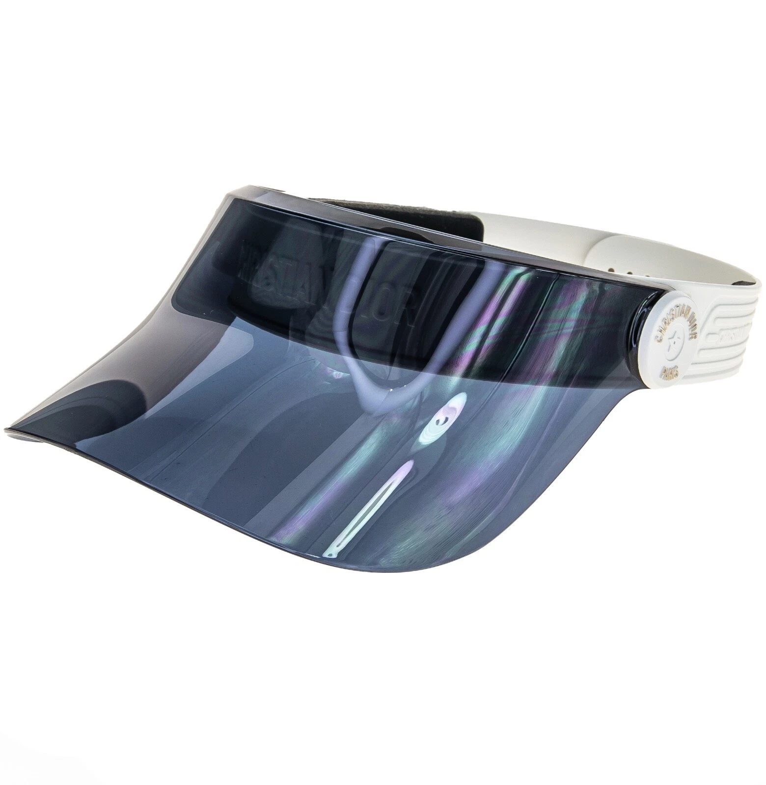 CHRISTIAN DIOR PACIFIC Visière Bleu V1U Bouclier Soleil Chapeau Lunettes de Soleil DIORPACIFIC