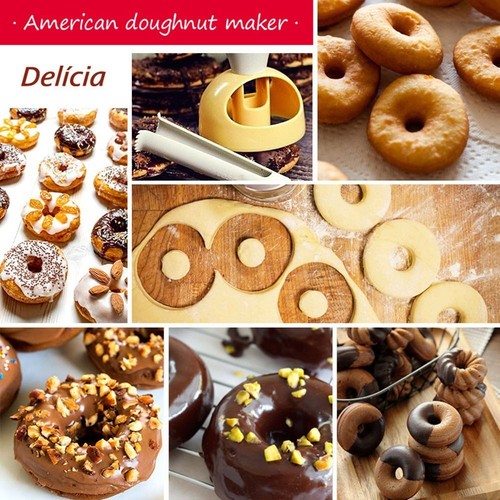Creative Plastic Dough Maker Donut Mould Doughnut Mold Cake Decorating Tool - Picture 8 of 10