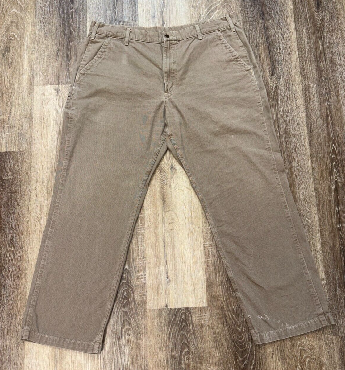 Carhartt Pants Men 42x32 Beige Relaxed Fit Cotton Work Chino Carhartt Pants Men 42x32 Beige Relaxed Fit Cotton Work Chino