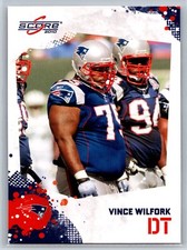 2010 Score Vince Wilfork New England Patriots #171