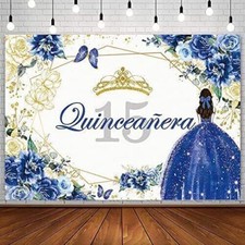 Quinceanera 15th Birthday Backdrop Sweet Girl Mis Quince Anos 15th Background