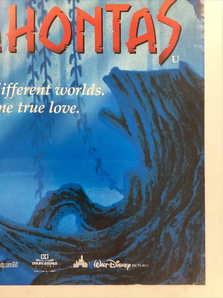Pocahontas 1995 Double Sided Quad Movie Poster 30x40 Inches - Image 3 of 4