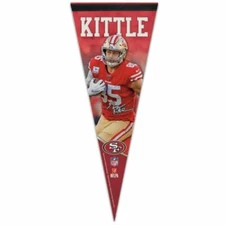 GEORGE KITTLE SAN FRANCISCO 49ERS PREMIUM QUALITY PENNANT 12"X30" NFL BANNER