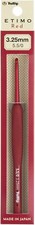 Etimo Red Crochet Hook Cushion Grip 3.25mm Aluminum Smooth Crochet Hook