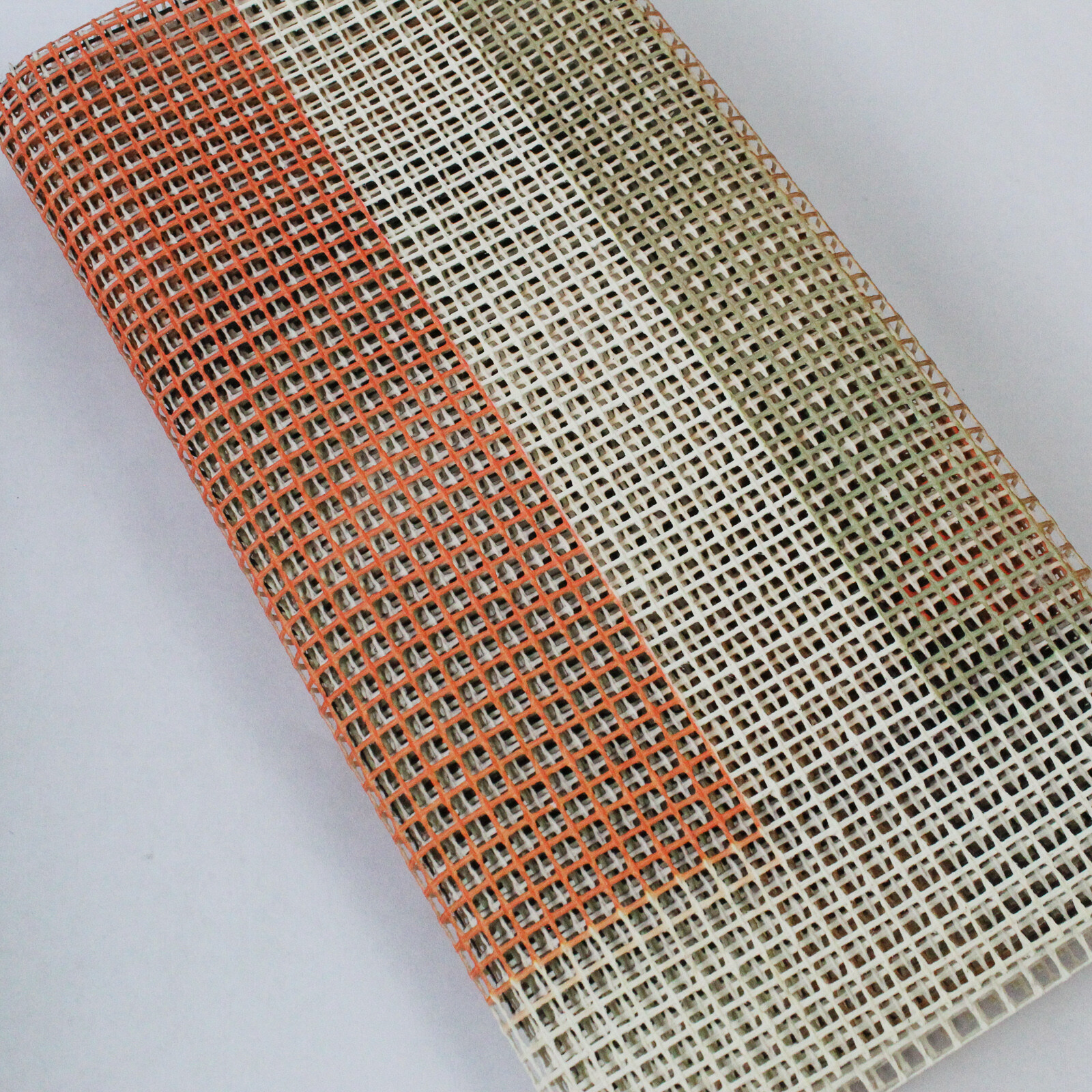 Vintage Shillcraft Latch Hook Kit Rug 27 x 54in Yarn Brown Orange Cream