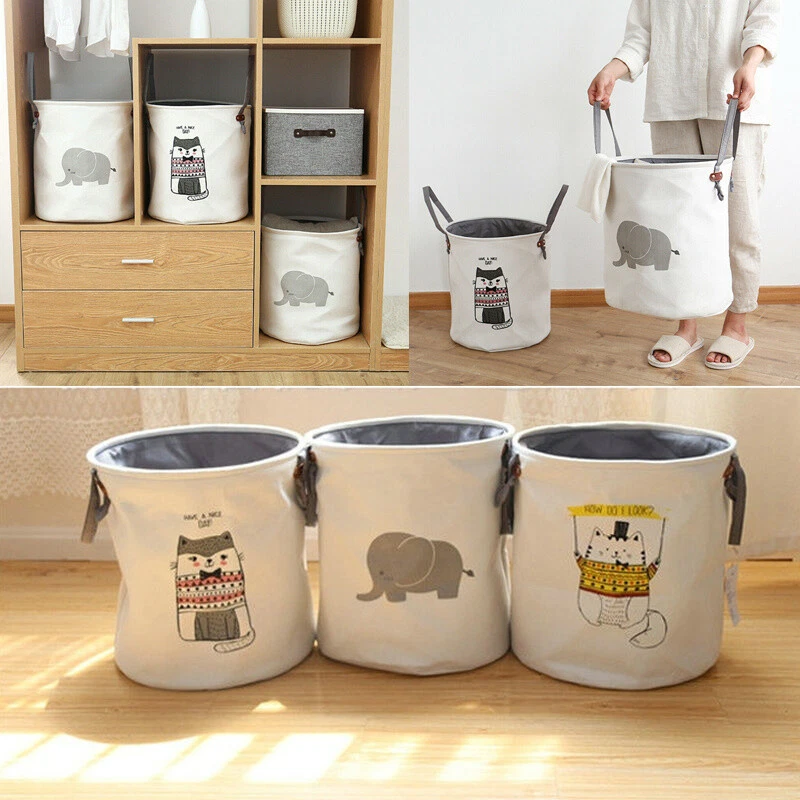 Home Dirty Clothes Basket Storage Bag Baby Kids Toy Foldable Laundry Basket