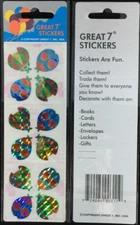 12 packages of Prismatic Ladybug Stickers, "Great 7" Sticker Designs, PPZ3003