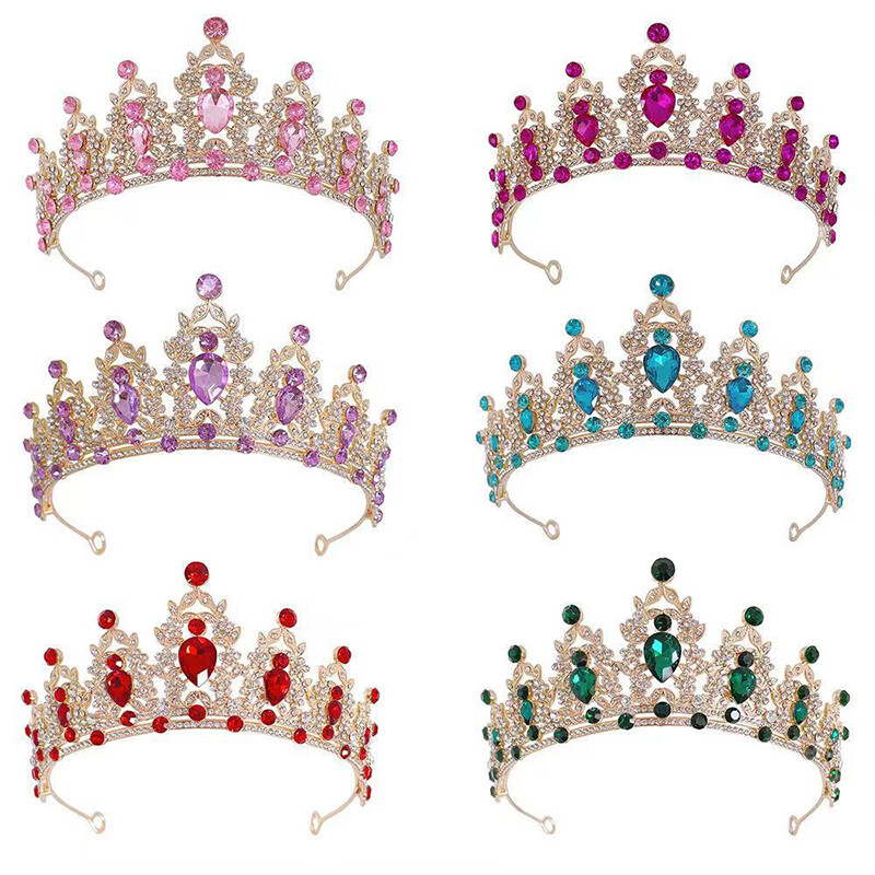 Luxury Elegant Crystal Crown Bridal Tiara for Wedding Hair Accessories