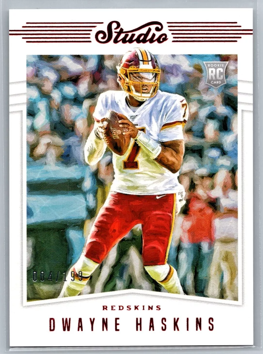 Dwayne Haskins trading card