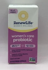 RenewLife Women's Care Probiotic Dietary Supplement 30 Capsules Exp 1/26