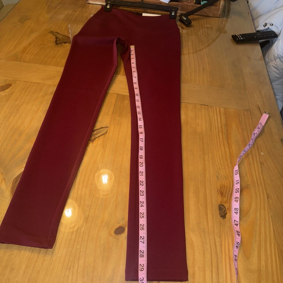 Legging al Tobillo Liz Claiborne Lori Borgoña Pasión Talla X Pequeño Nuevo con Etiquetas Foto 4 de 4