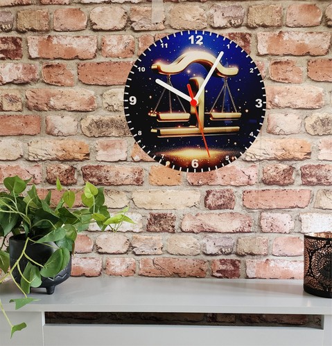 Horoscope / Astrology Signs on Quartz Clock, 2 Sizes, Choose From 12 Star Signs - Picture 13 of 80