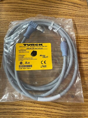 TURCK WSCV RKCV 572-2M EUROFAST CABLE U-13186 NEW