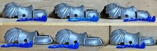 Timpo Recast 6 Silver Metal Horse Armors / Reins colors vary - 54mm 1990s