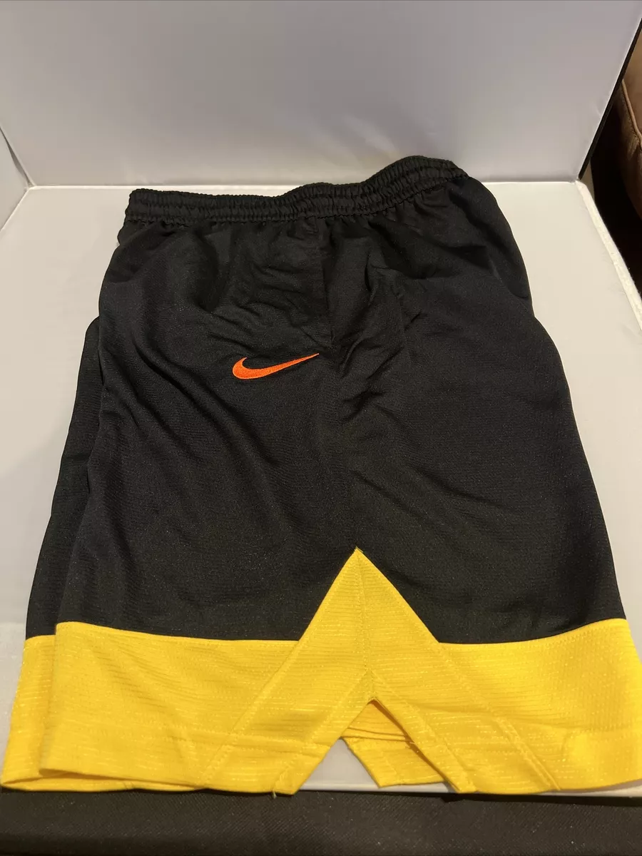 Nike shorts black and yellow clearance