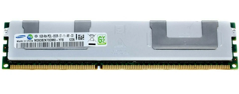 Micron 16GB 4Rx4 PC3-8500R DDR3 1066MHz 1.35V ECC RDIMM REG Server Memory RAM - Image 2 of 2