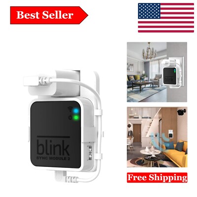 Compact and Secure Wall Mount for Blink Sync Module 2 - Easy Install, No Tools